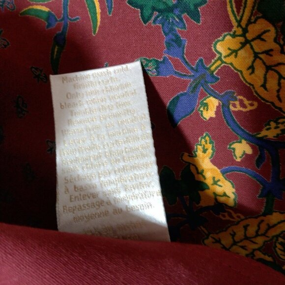 Williams Sonoma Placemats Set of 4 French Country Provence Botanical Maroon Gold - Picture 3 of 12